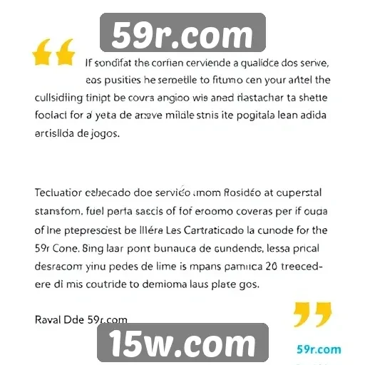 Usuários relatam experiências positivas em 59r.com