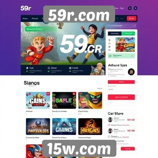 Análise da interface de usuário do 59r.com